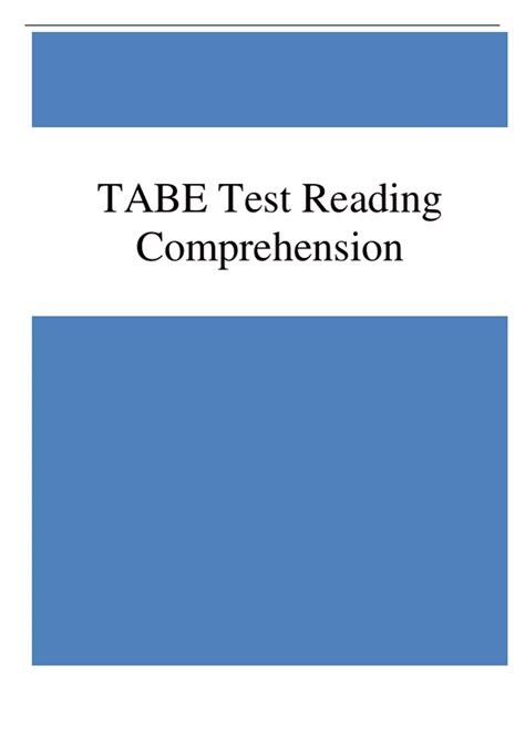 is the tabe test hard to pass|tabe reading practice test.